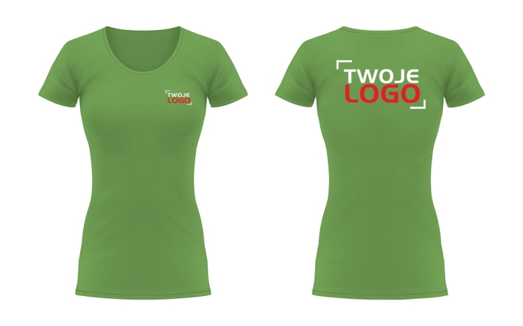 T-shirt reklamowy damski z logo