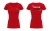 Damski T-shirt z nadrukiem logo – przód