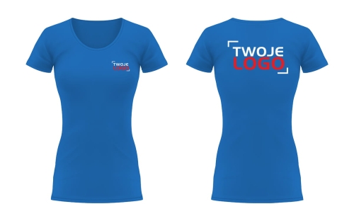Koszulka damska z logo firmy – klasyczny T-shirt