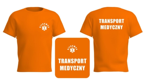 Koszulka z nadrukiem Transport medyczny  Kierowca