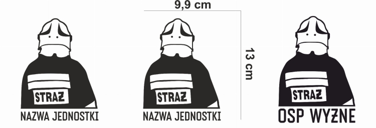 Naklejka na samochód STRAŻAK OSP PSP – personalizacja