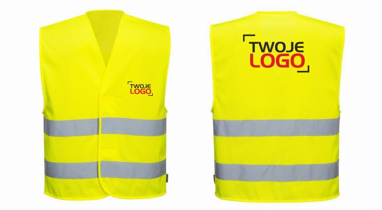 Kamizelka odblaskowa z twoim LOGO