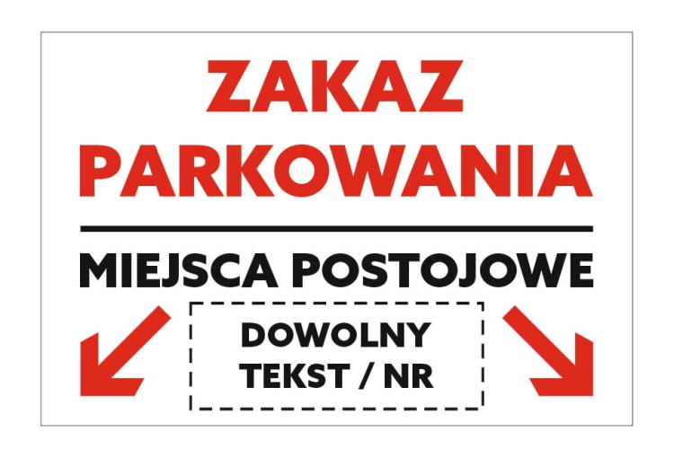 Tabliczka zakaz 2 miejsca