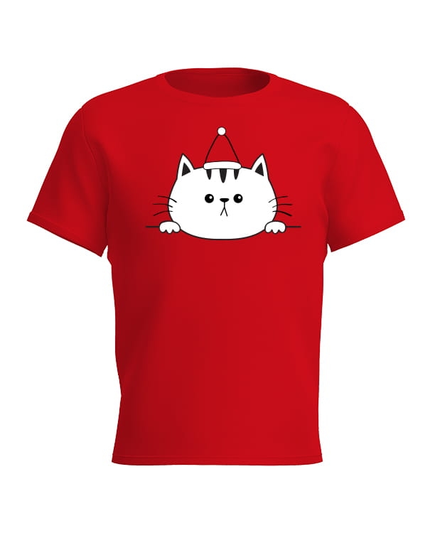 Świąteczna koszulka dla dziecka Święta Kotek