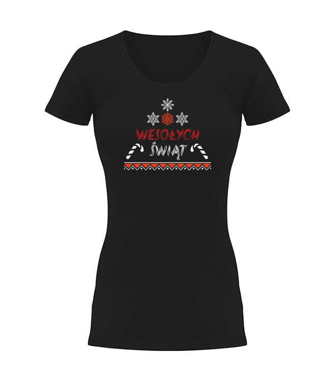 T-shirt damski choinka