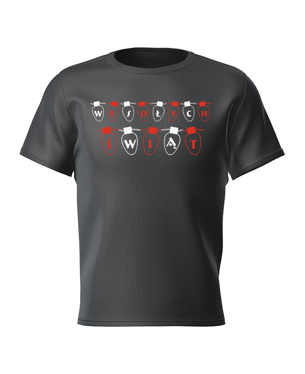 T-shirt męski Lampki