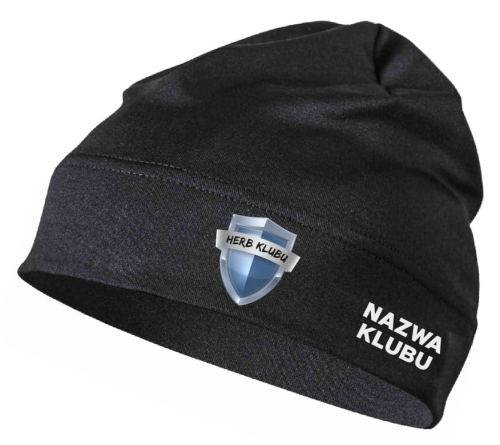 Czapka termoaktywna herb klubu nazwa