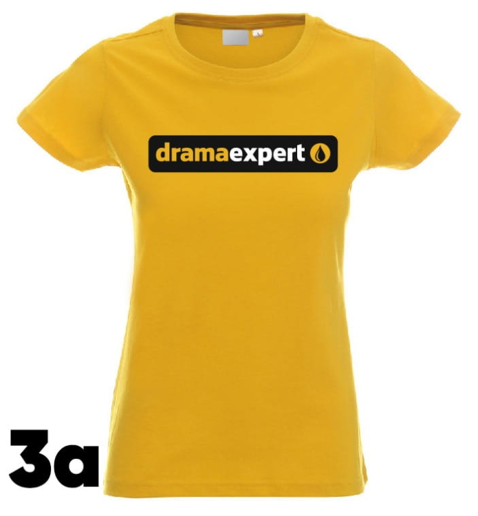 T-shirt drama expert biala
