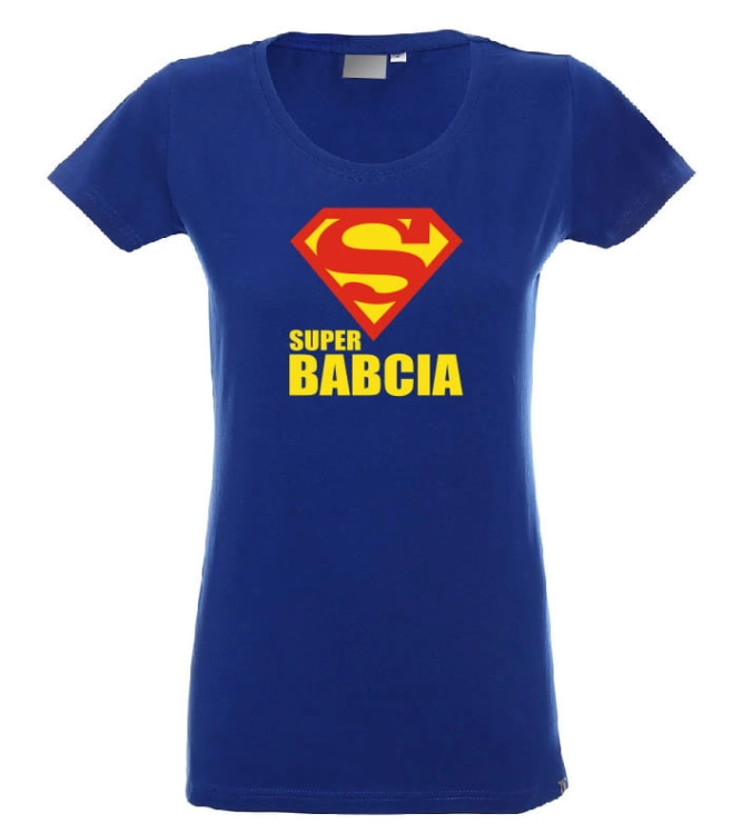 super babcia koszulka damska