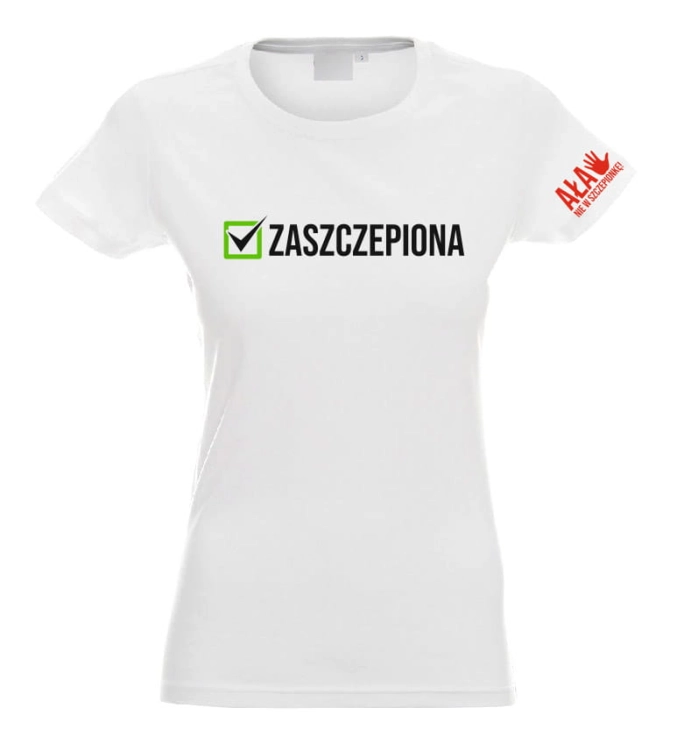 T-shirt damski zaszczepiona