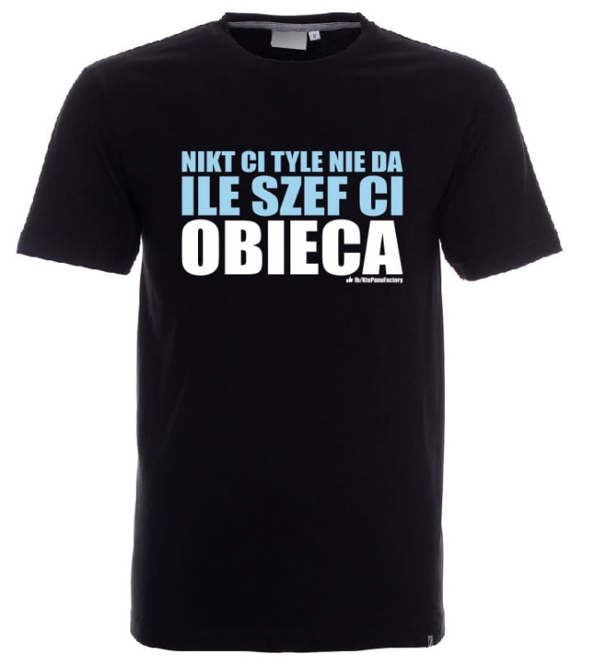 nikt ci tyle nie da koszulka czarna