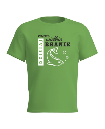 Koszulka męska wędkarska zielona