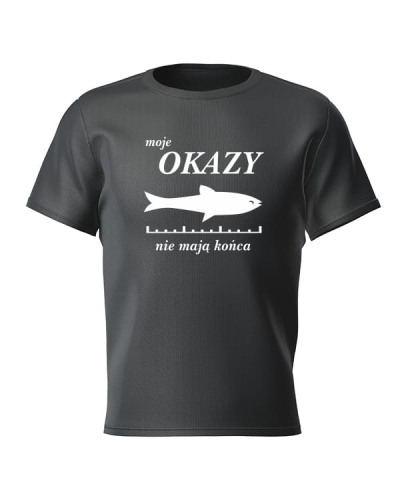 koszulka moje okazy nie mają końca czarna
