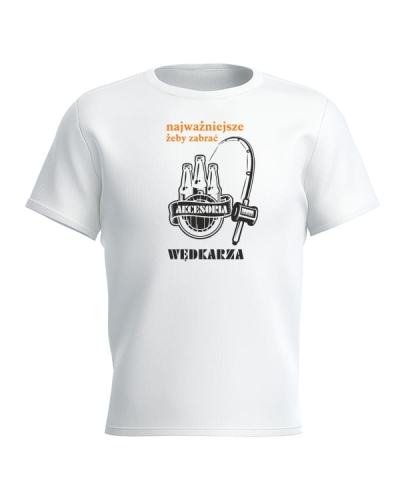 Koszulka wędkarza biała