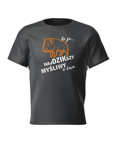Koszulka męska dzik czarna