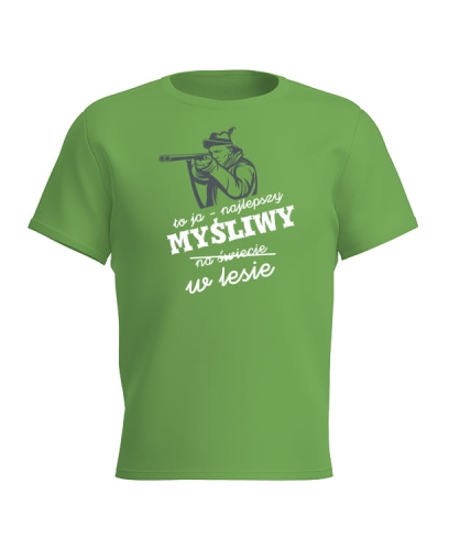 Koszulka najlepszy myśliwy zielona