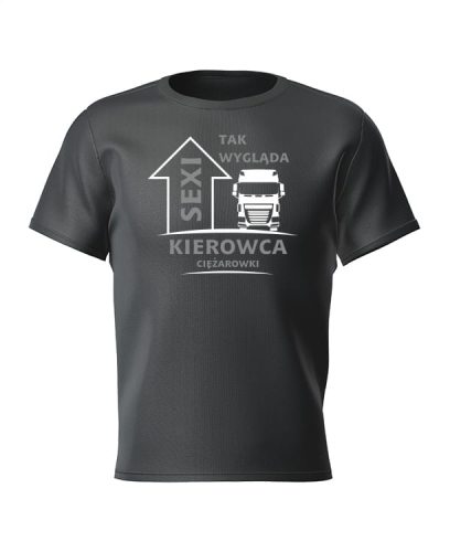 T-shirt sexi kierowca czarna
