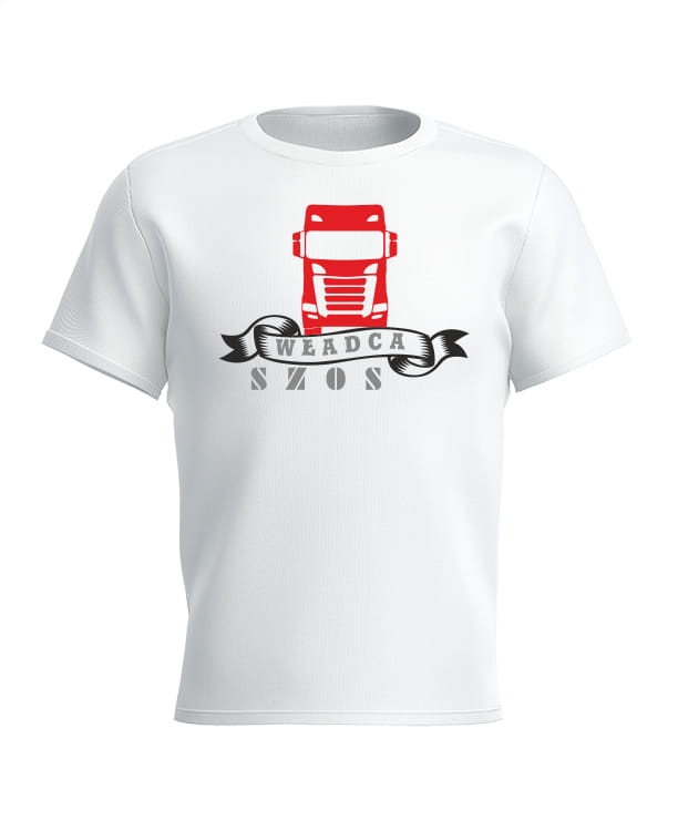 Koszulka na prezent dla kierowcy biała