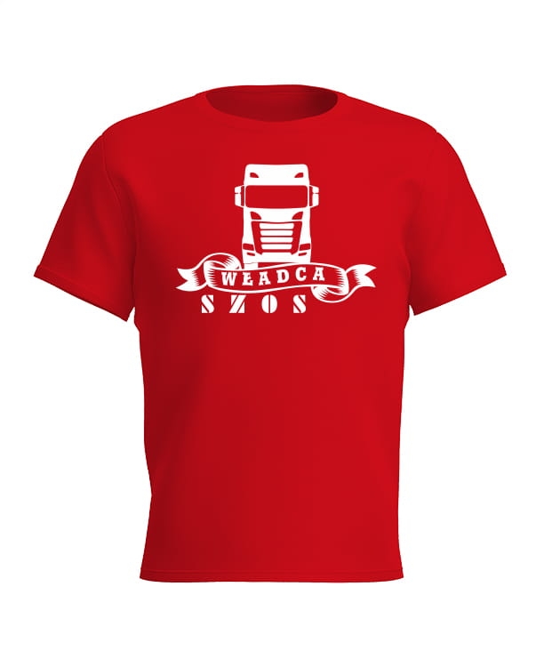 Koszulka męska władca szos czerwona