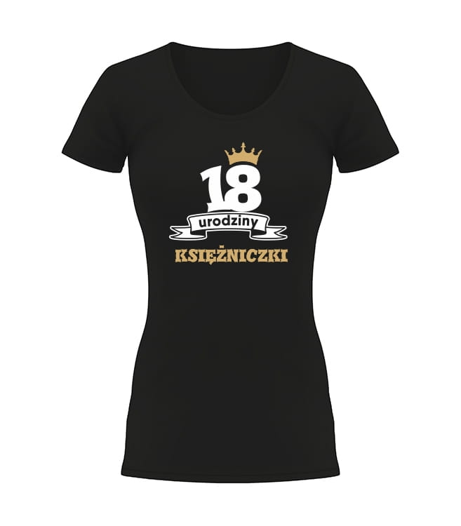 koszulka 18 urodziny czarna