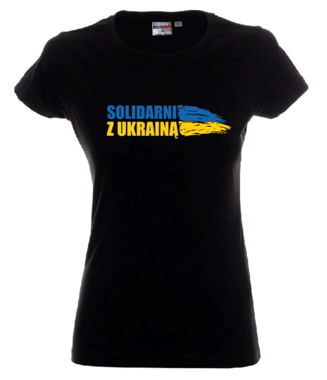 koszulka damska solidarni z Ukrainą
