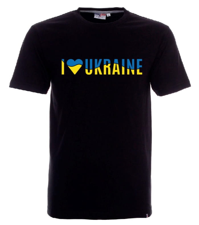 i love Ukraine koszulka męska