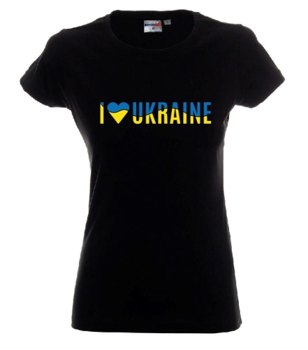 i love Ukraine koszulka damska