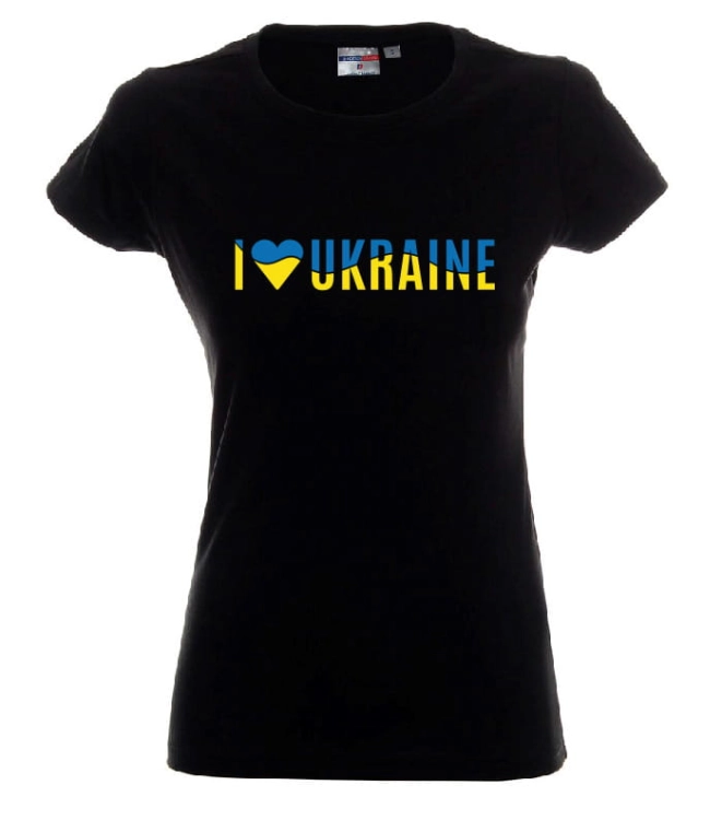 i love Ukraine koszulka damska