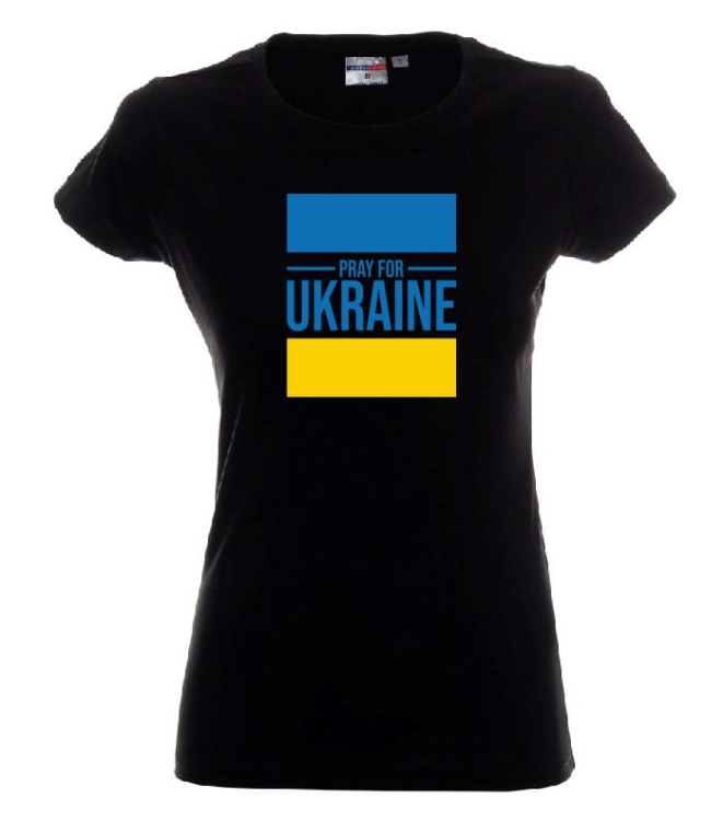 T-shirt damski pray for ukraine