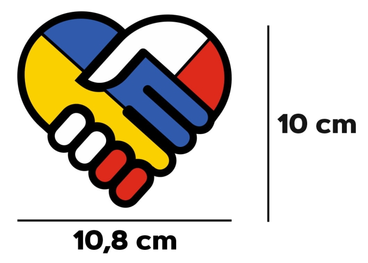ukraina naklejka