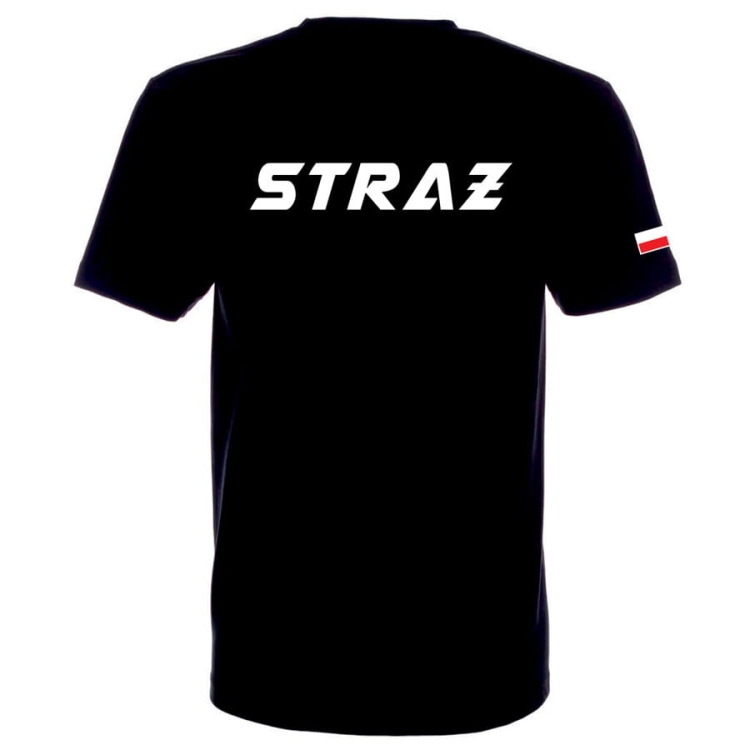 Koszulka STRAŻ EKG – napis STRAŻ na plecach