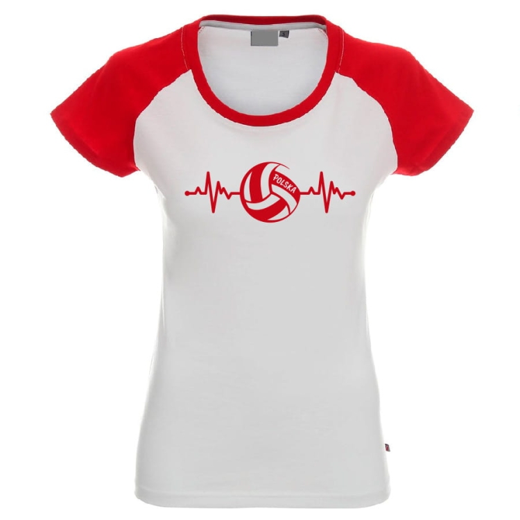 T-shirt damski siatkówka ekg