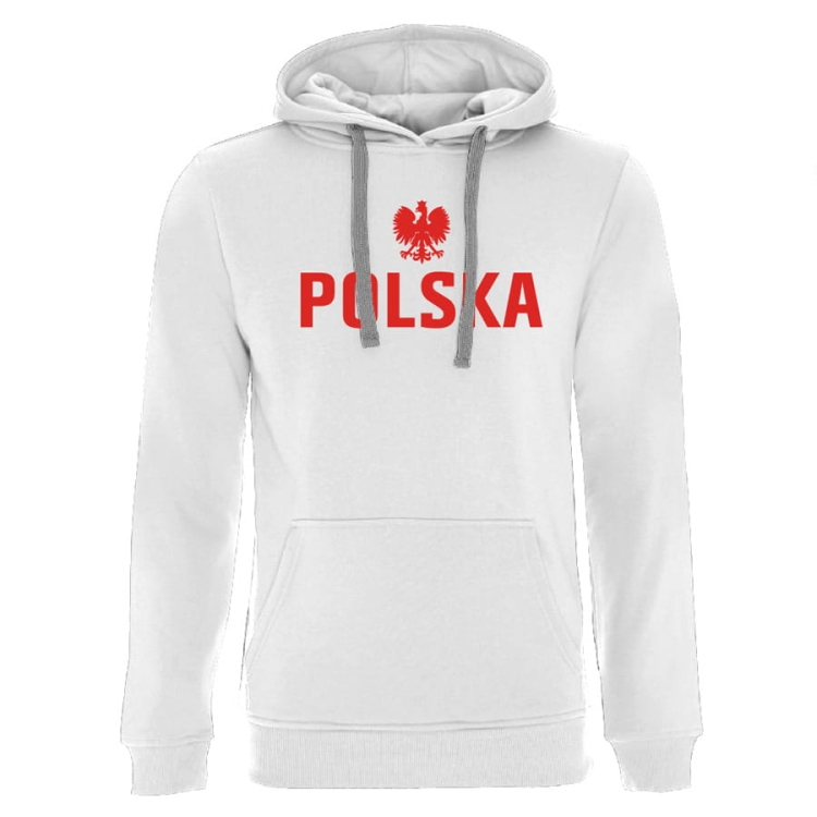 biała bluza godło