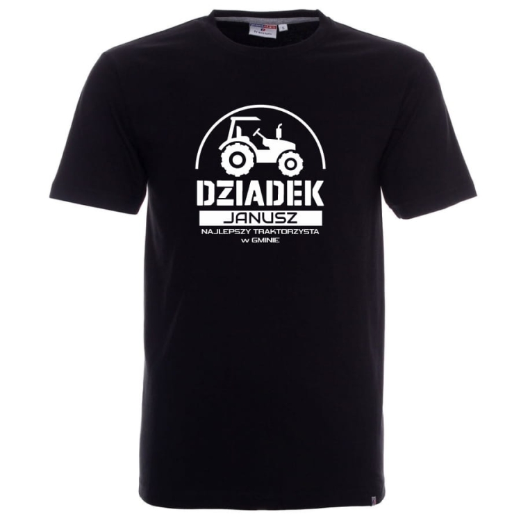 T-shirt dziadek traktorzysta