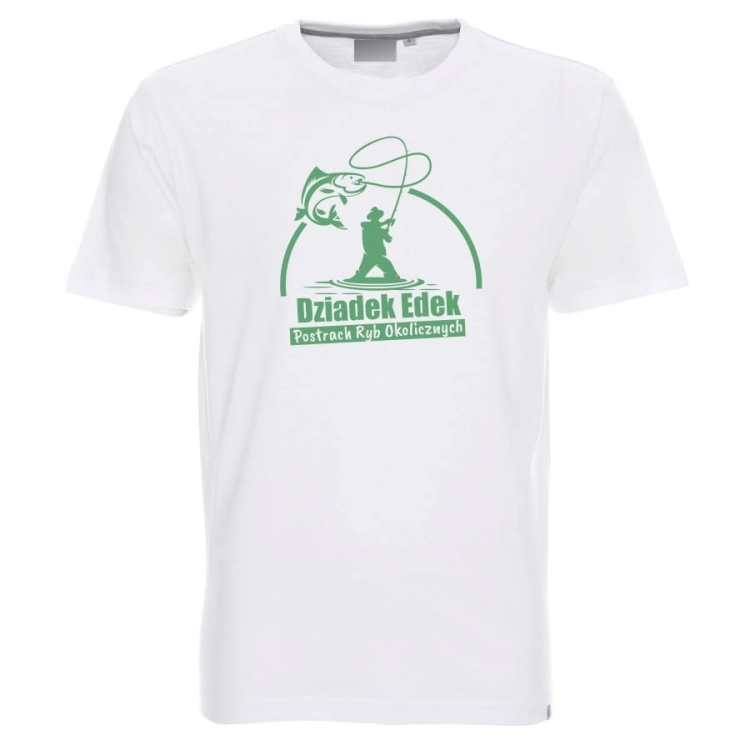 T-shirt męski dziadek wędkarz