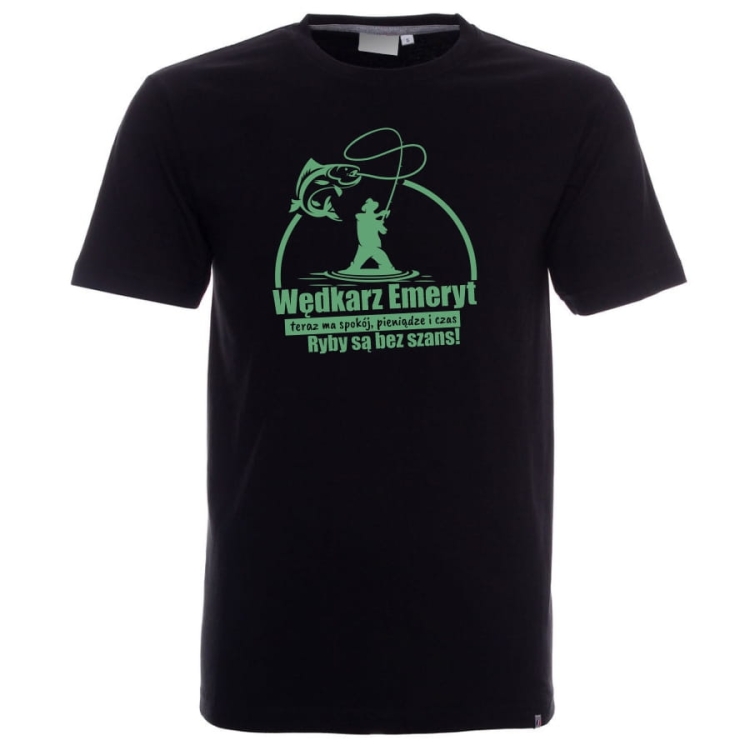 T-shirt męski dziadek wędkarz