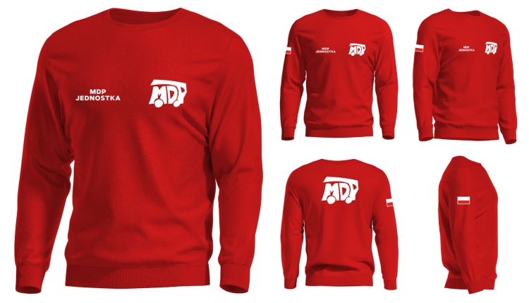 Bluza MDP czarna – trwałe ściągacze i podwójne szwy