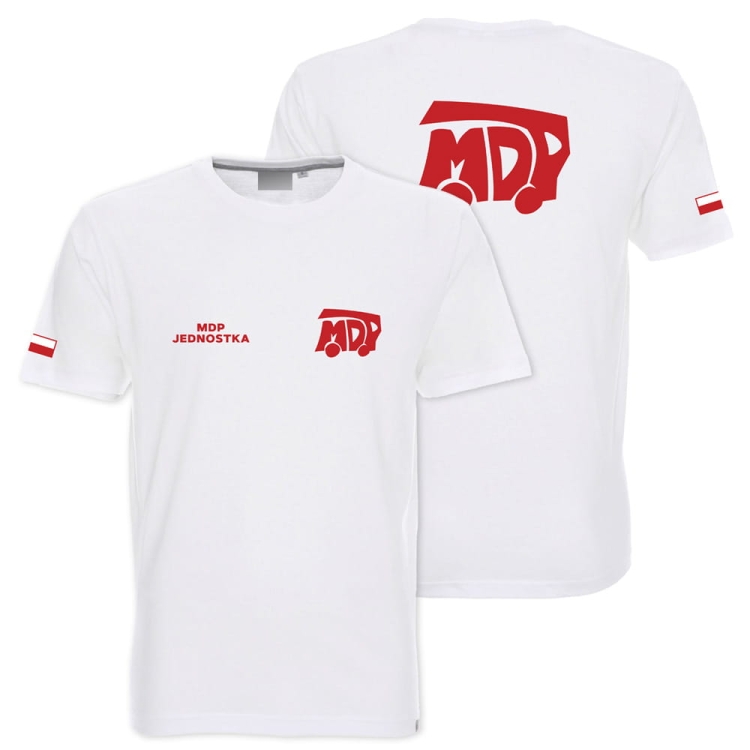 T-shirt dziecięcy MDP z personalizacją na drugiej piersi