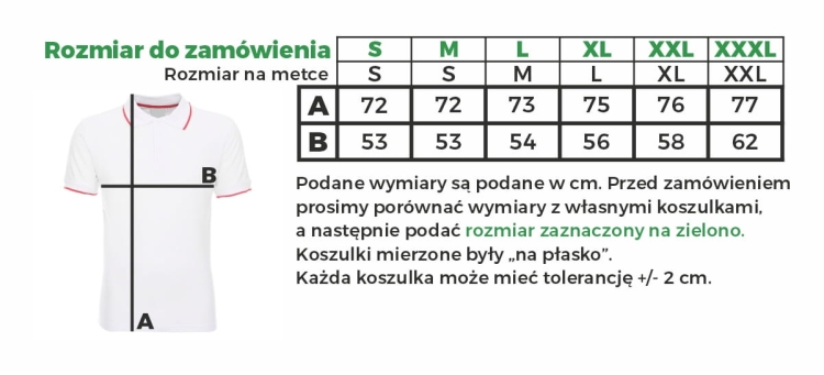 Rozmiary koszulek męskich Polska