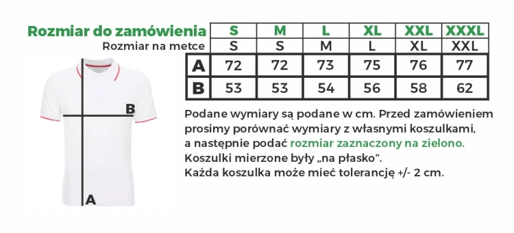 Rozmiary koszulek męskich Polska