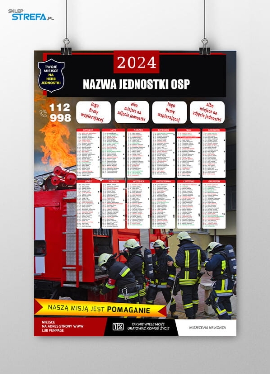 Kalendarz Ochotnicza Straż Pożarna OSP