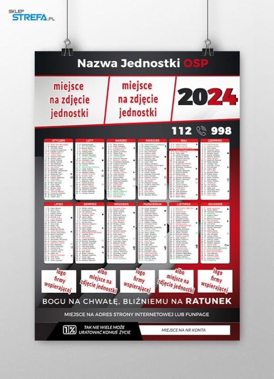 Kalendarz Ochotnicza Straż Pożarna OSP