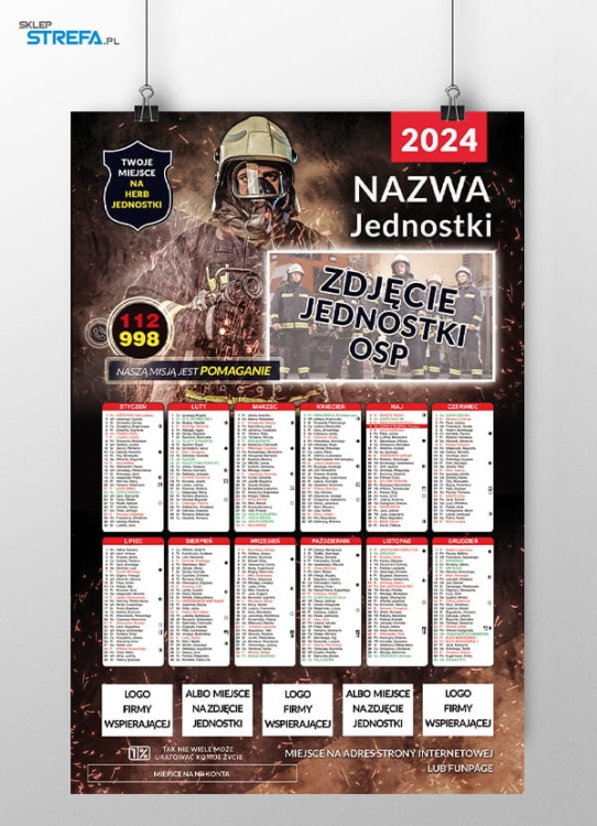 Kalendarz Ochotnicza Straż Pożarna OSP