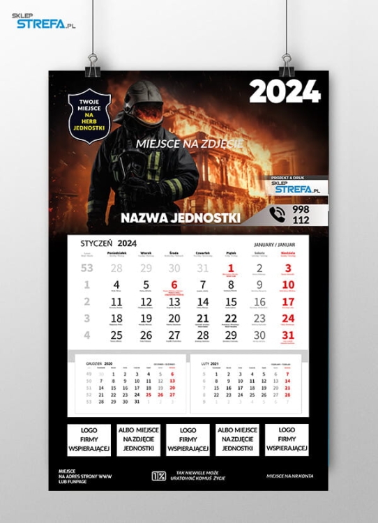 Kalendarz Ochotnicza Straż Pożarna OSP MDP