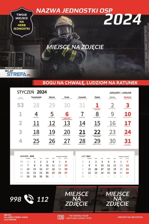 Kalendarz Ochotnicza Straż Pożarna OSP MDP