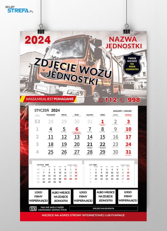 Kalendarz Ochotnicza Straż Pożarna OSP