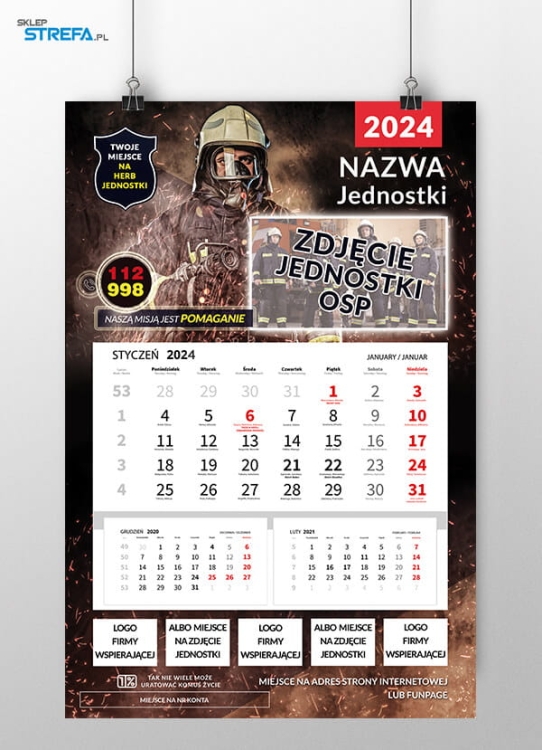 Kalendarz Ochotnicza Straż Pożarna OSP