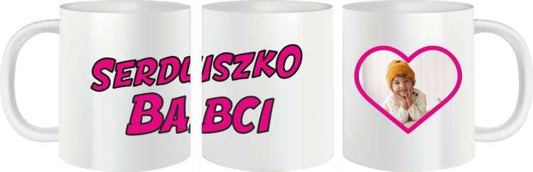 Kubek ze zdjęciem wnuka / wnuczki Dzień Babci
