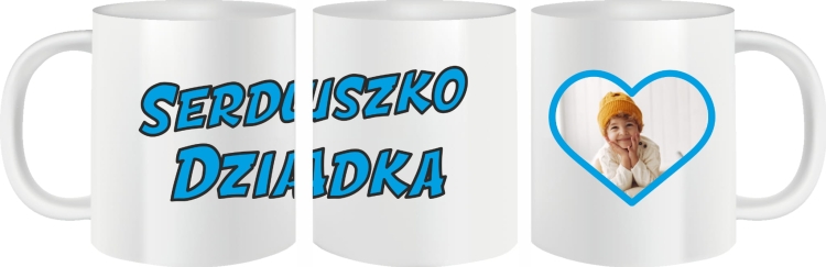 Kubek ze zdjęciem wnuka / wnuczki Dzień Dziadka