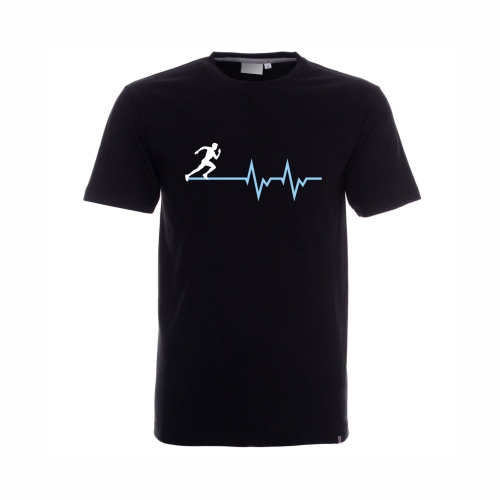 Koszulka czarna Bieganie EKG